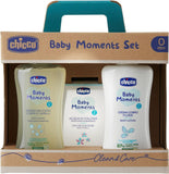 Chicco Baby Moments Set Con Bagno Corpo Shampo Pasta Lenitiva