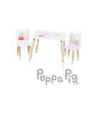 Set Tavolo + 2 Sedie per Bambini Peppa Pig