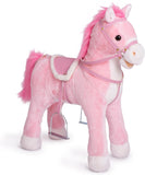 Pink Papaya Cavallo Di Peluche Di 75 Cm Con Suoni