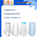 4x Ricariche Mangiapannolini Angelcare Maialino Foppapedretti & Litter Locker II