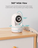 Baby Monitor Video 360° schermo 5 Pollici