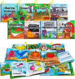 Set 6 Libri Di Stoffa per Bambini