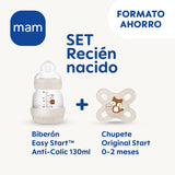 Istruzioni in Lingua Straniera - MAM Biberon Anti-Colic + Ciuccio Start A112 Innovativo Sistema Anti-Colic Brevettato Con Tettarella 0 in Silicone Skinsoft Tm Ultra Morbido per Bambini Dai 0 Mesi