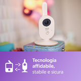 Philips Avent Advanced Video Baby Monitor, Certificato DEKRA, per Rimanere Sempre in Contatto Con Il Tuo Bambino in Modo Sicuro E Riservato, Con Telecamera E Audio, Schermo Da 2,8", Zoom X2, SCD881/26