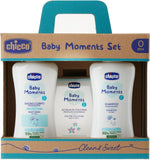 Chicco Baby Moments Set Con Bagno Corpo Shampo Pasta Lenitiva