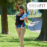 Chicco Easyfit Marsupio Neonati Ergonomico per Bebè E Bambini Dalla Nascita a 9 Kg, Porta Bebè Semplice E Intuitivo Da Indossare, Fronte Mamma E Fronte Strada, Supporto per Testa E Collo, Moon Grey