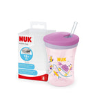 NUK Action Cup Bicchiere Coperchio E Cannuccia Morbida