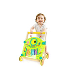 Arkyomi Girello per Bambini 3In1 Legno Carrellino Primi Passi Carrello Ruote Frenate Montessori Gioco Primi Passi per Bambini Con Centro Attività per Bambina Maschio