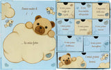 THUN - Scatola Ricordi Blu Con Teddy - Bambini, Album E Ricordi - Carta - 24X30X10 Cm