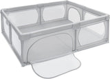 Moby-System Box per Bambini - Stabile E Antiscivolo, Protezione Sicura E Impermeabile, Include Custodia per Il Trasporto, Dimensioni 200 X 160 Cm, Colore Grigio