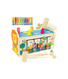 Symiu Giochi Bambini 1 Anno Gioco Bambino Cubo Multiattivita Legno Giochi Neonato Educativi Giochi in Legno 3 in 1 Xilofono Bambini Strumenti Musicali Acchiappa La Talpa Regalo Bimba Bimbo 1 2 3 Anni