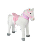 Pink Papaya Cavallo Di Peluche Di 75 Cm Con Suoni