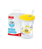 NUK Action Cup Bicchiere Coperchio E Cannuccia Morbida