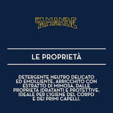 L'AMANDE Detergente Corpo E Capelli Con Estratto Di Mimosa