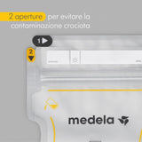 50x Sacche per La Conservazione Del Latte Materno Easy Pour Di Medela