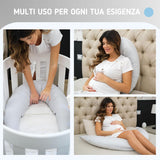 Cuscino Gravidanza in Fiocchi Di Memory Foam